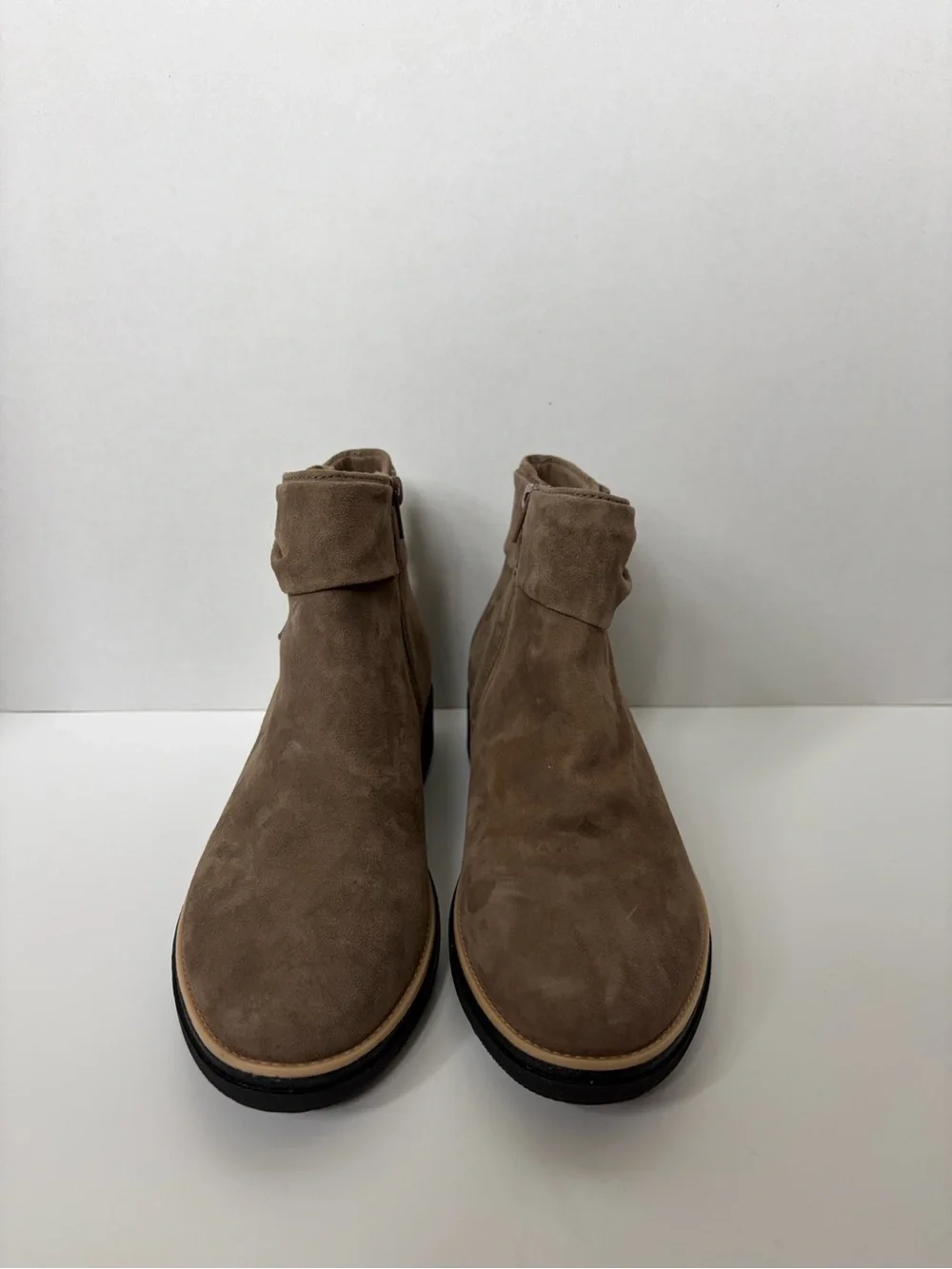Clark’s Sharon Salon ankle booties brown suede ladies 7.5